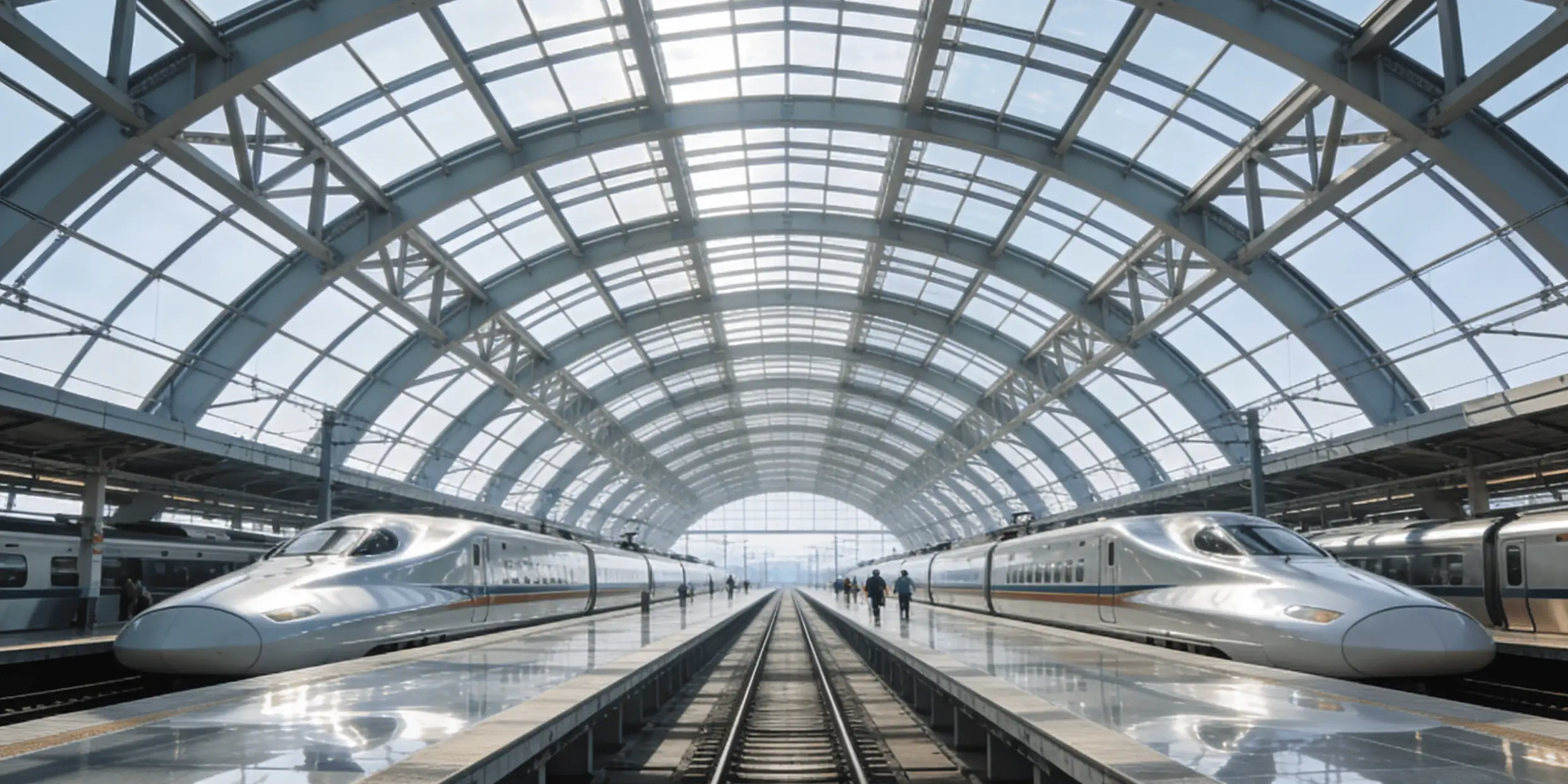 Train station representing modernity